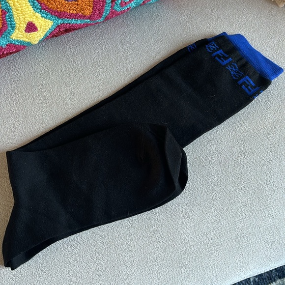 NWT Authentic Fendi Logo Socks - Picture 3 of 3
